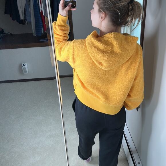 Gymshark: Yellow Sherpa Hoodie - Picture 2 of 5